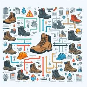 infographic of best lightweight work boots