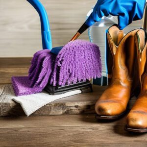 how to clean cowboy boots