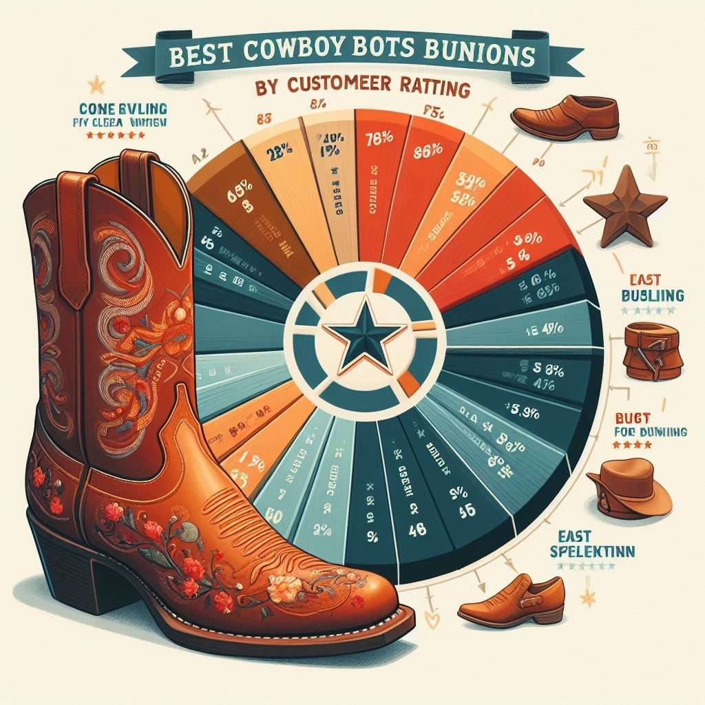 Infographic of how to choose the best cowboy boots for bunions