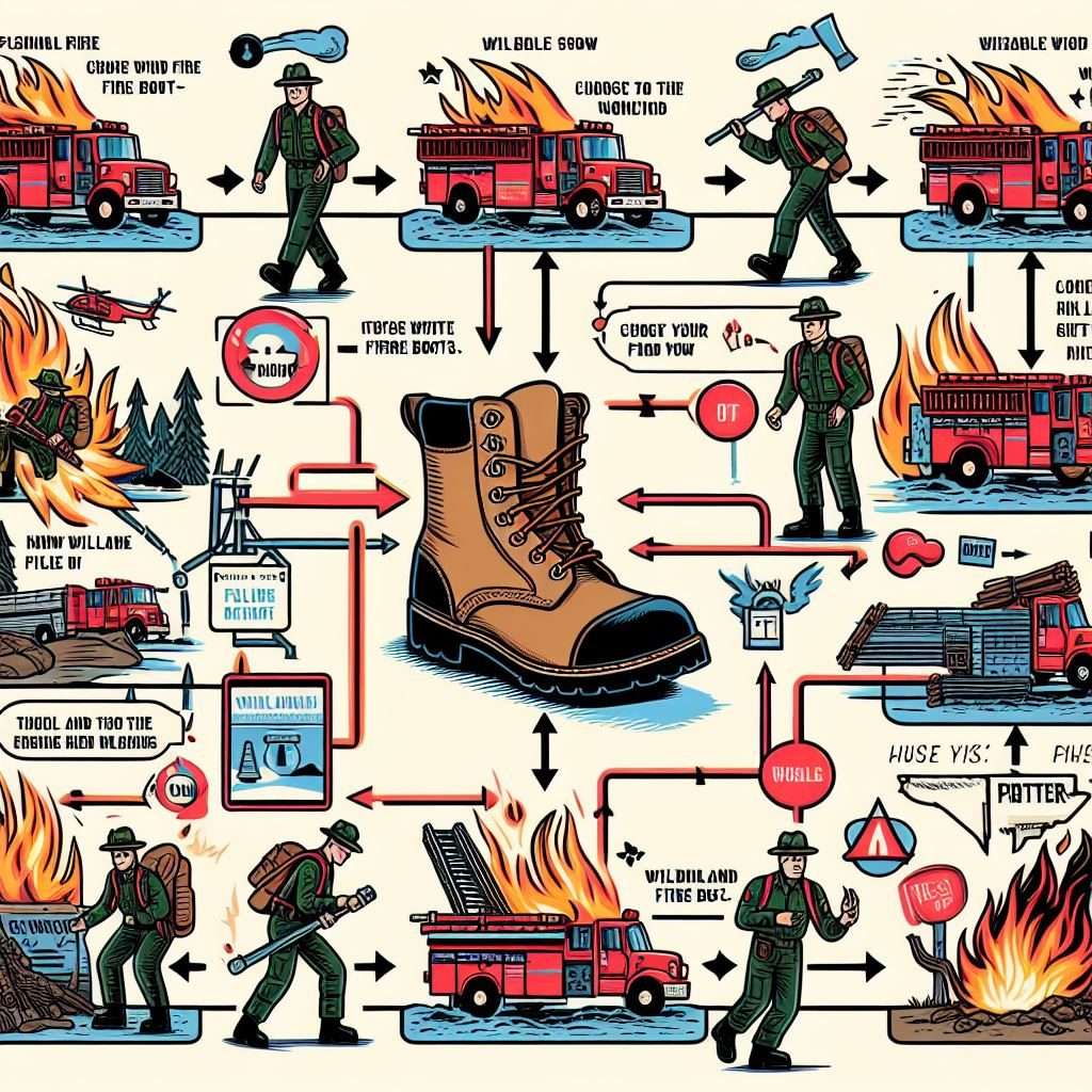infographic of choosing the wildland fire boots