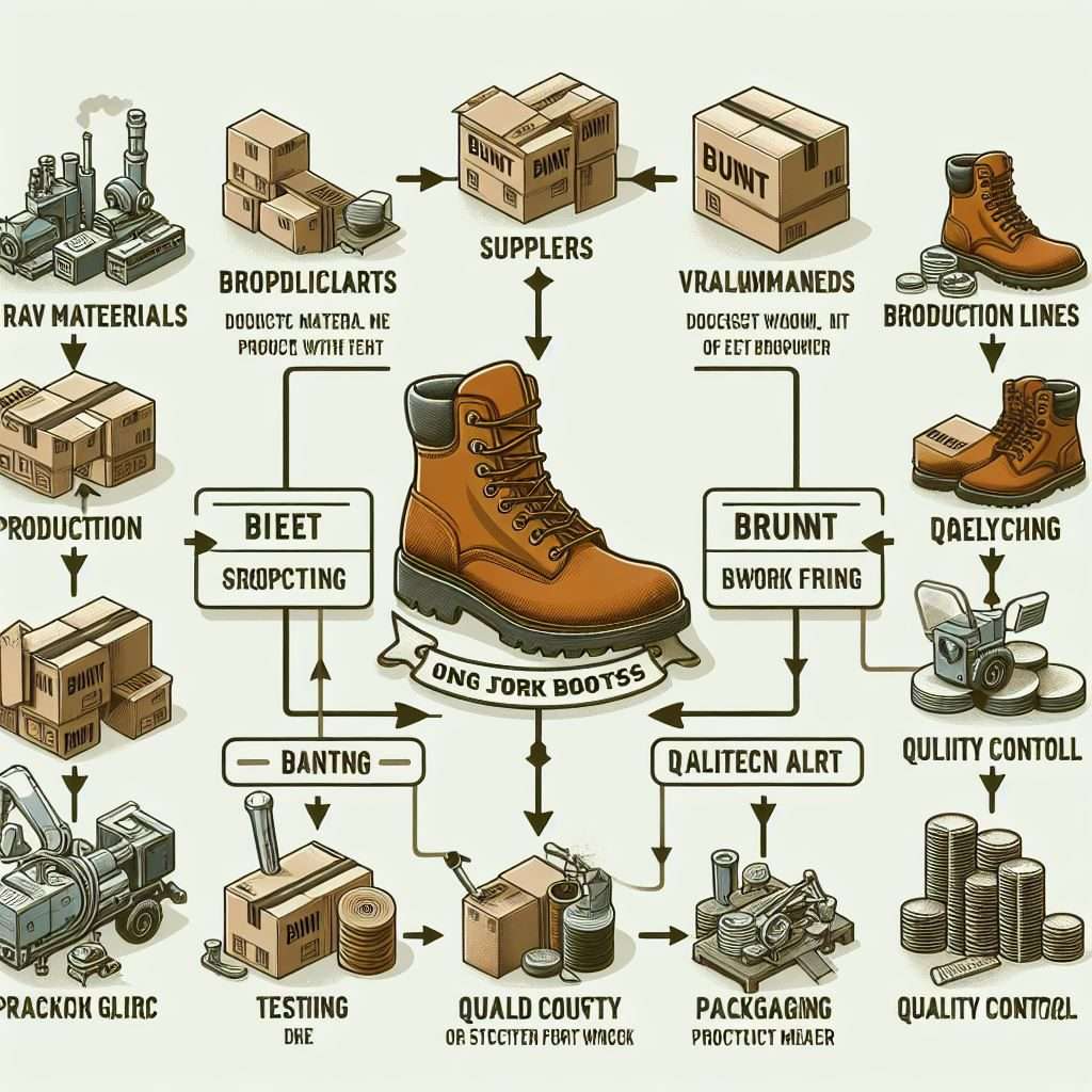 infographic of where are brunt boots made