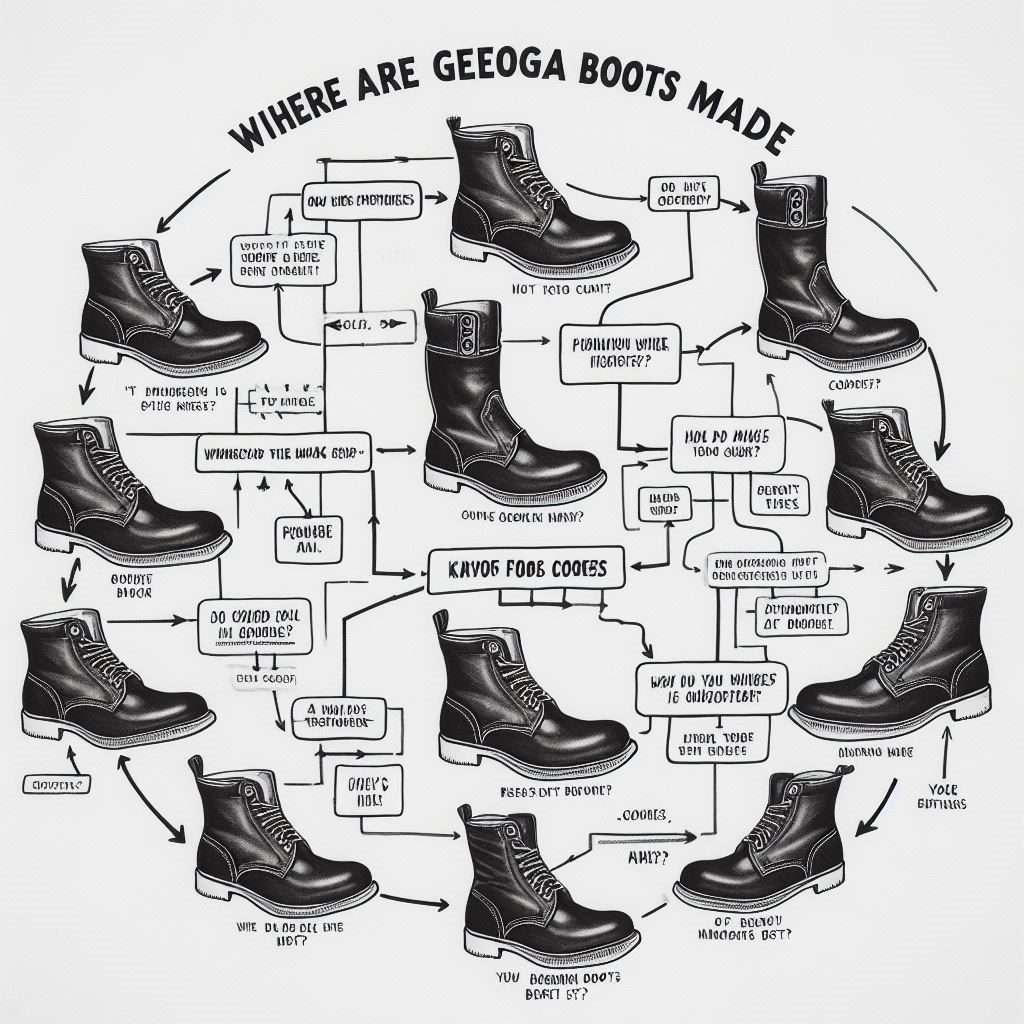 infographic of where are georgia boots made
