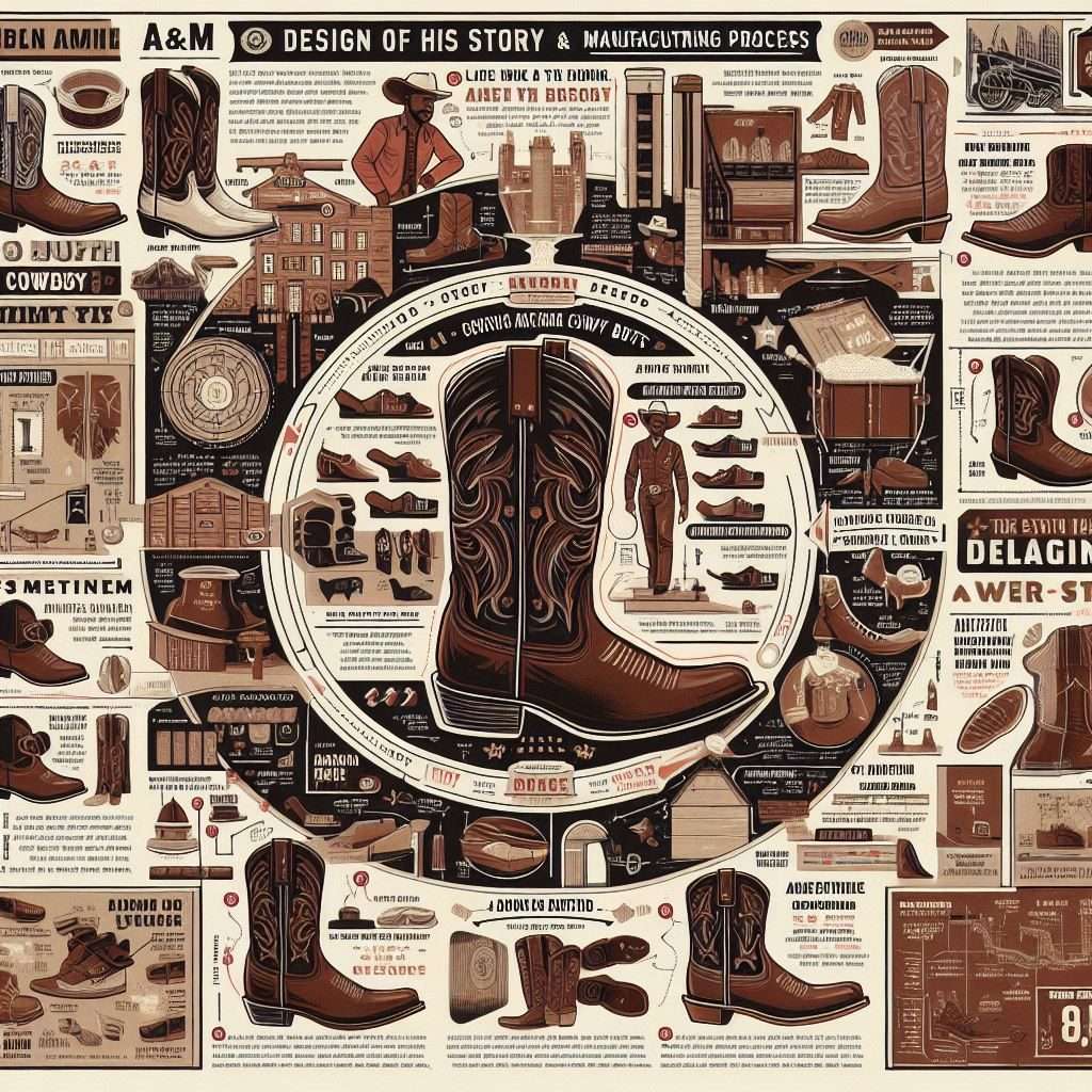 infographic of a&m cowboy boots