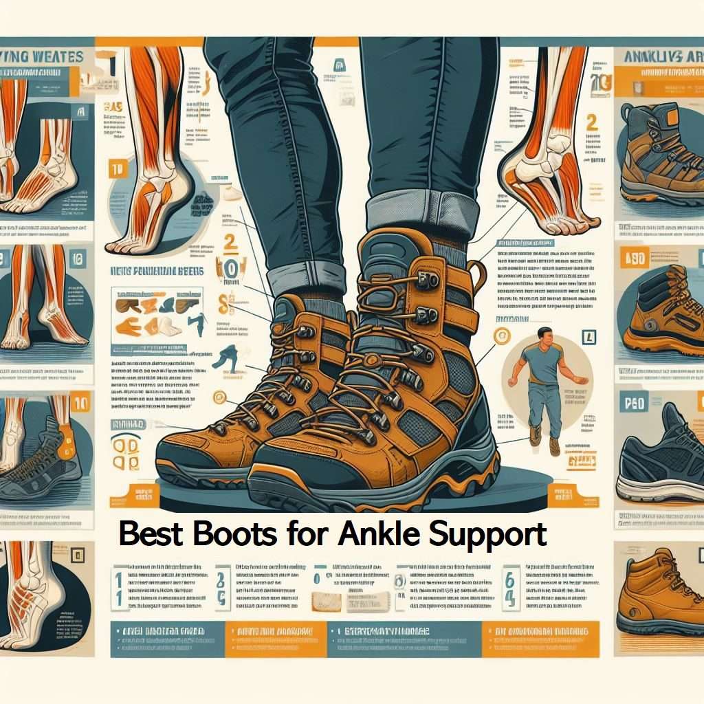 infographic of best boots for ankle support
