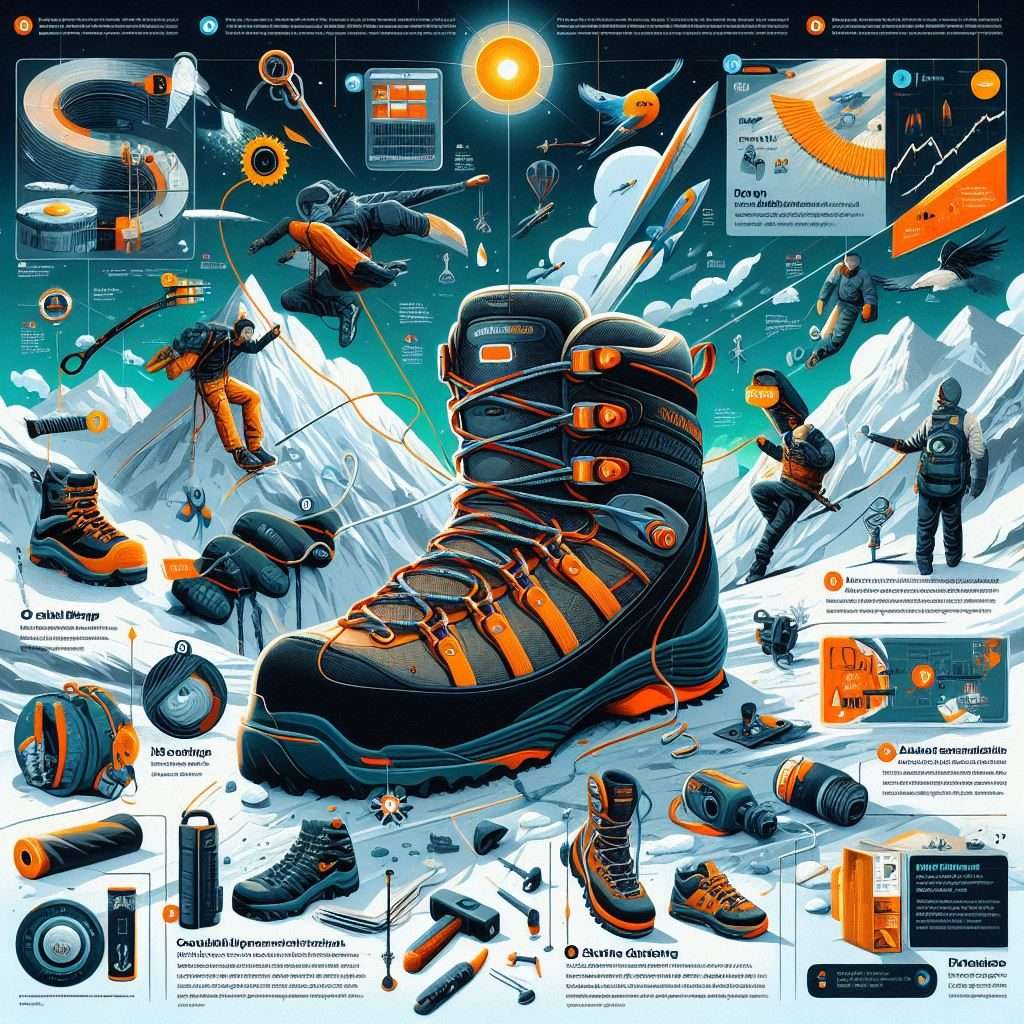 infographic of best ice climbing boots