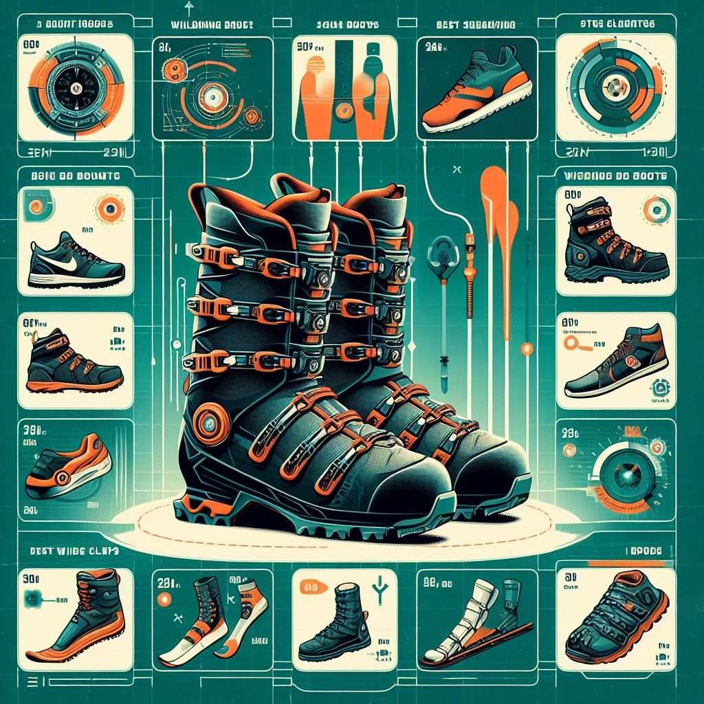 infographic of best ski boots for wide calves