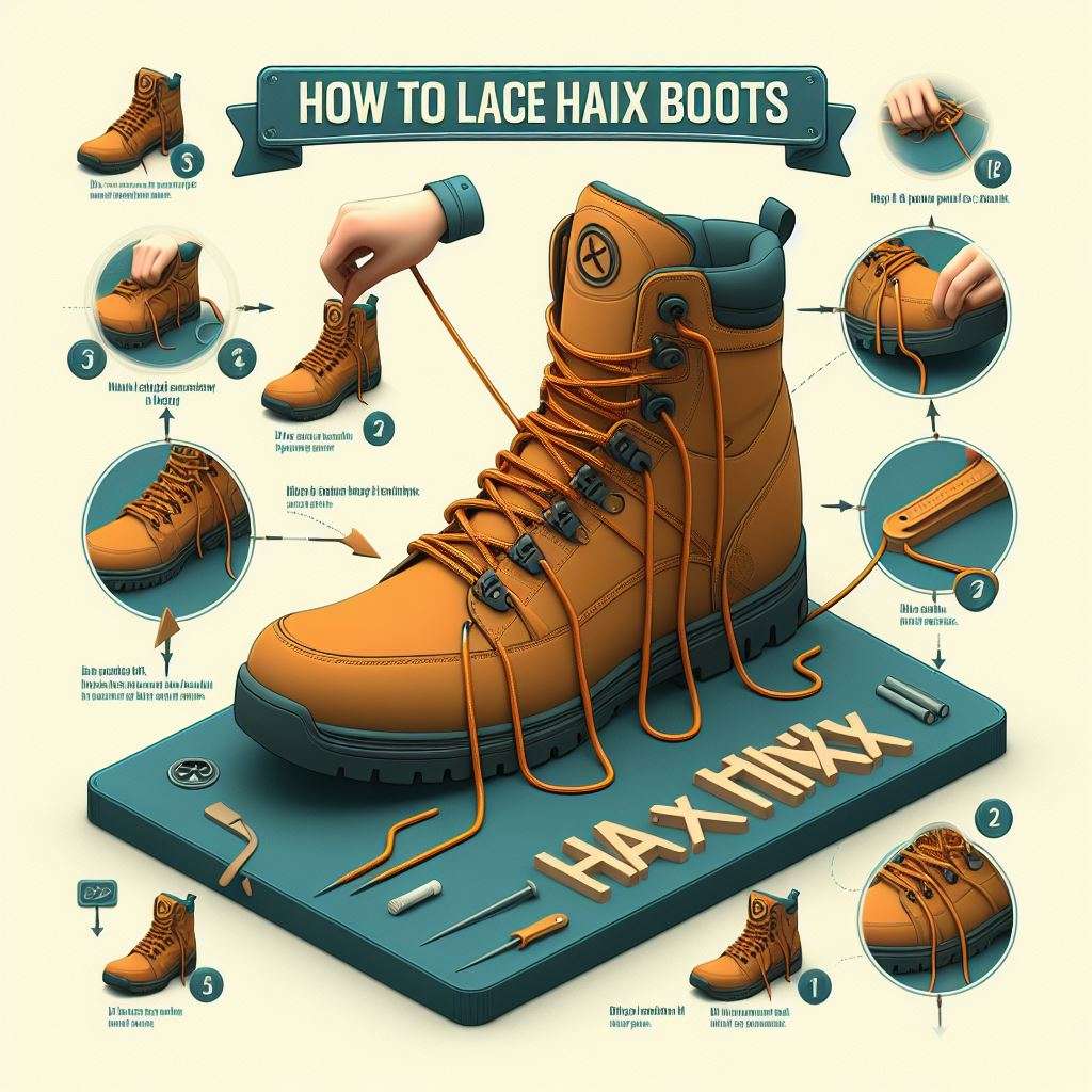 infographic of how to lace haix boots