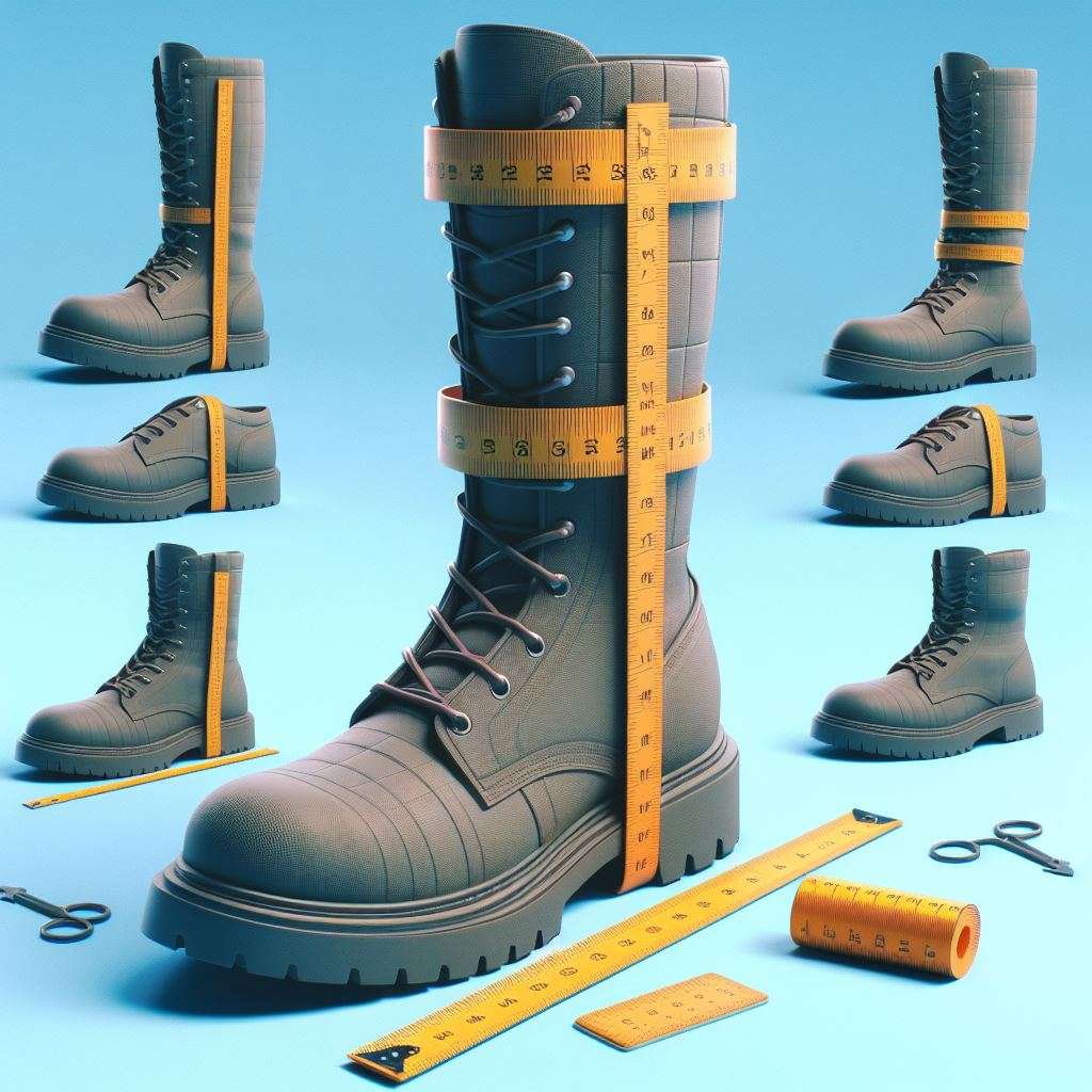 infographic of how to measure tall boots