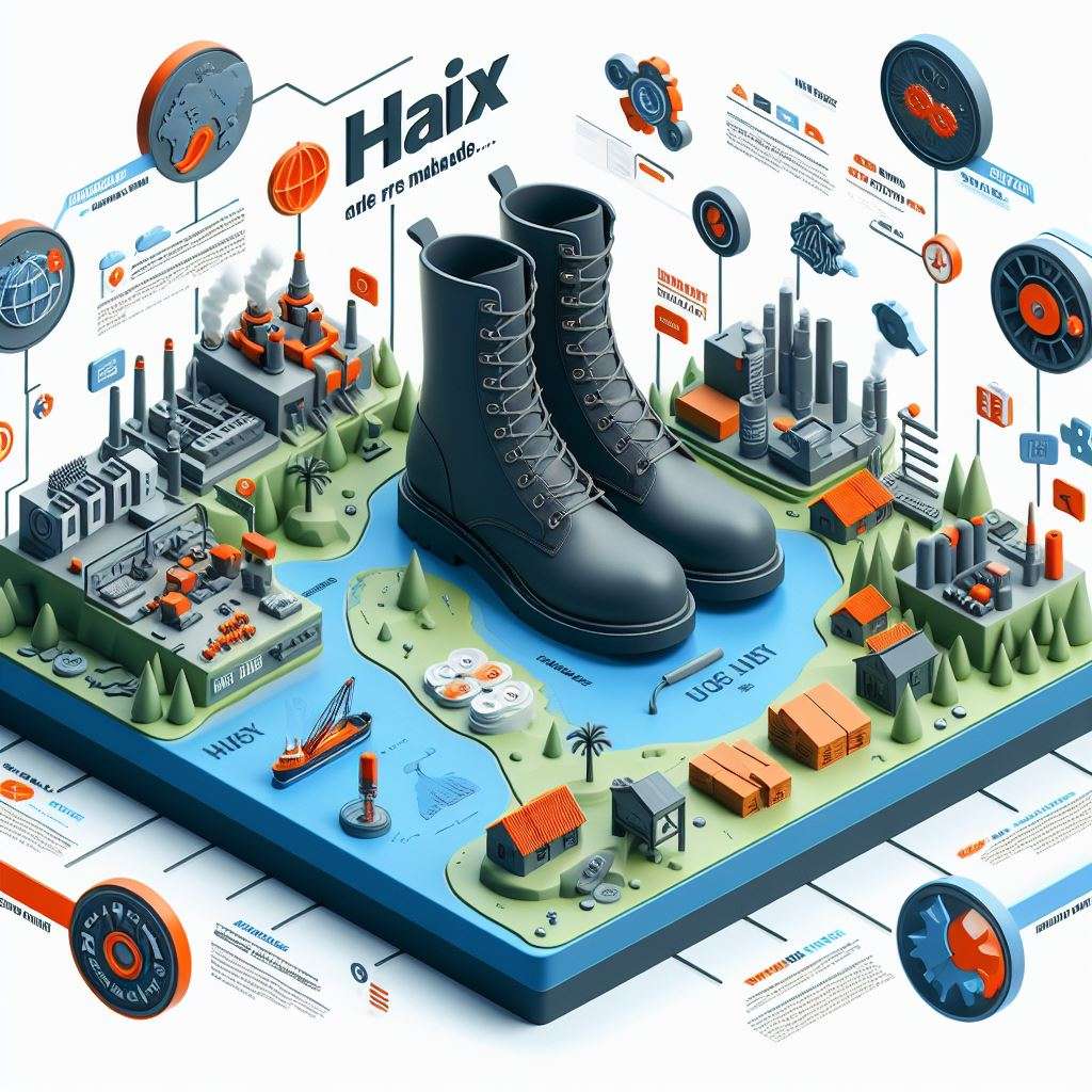infographic of where are haix boots made