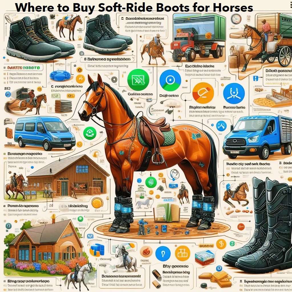 infographic of where to buy soft-ride boots for horses