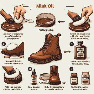 how to apply mink oil to boots